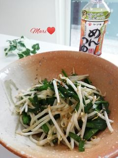 もやしとニラのめんつゆレンチン-レシピのメイン写真