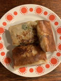 つるむらさきの春巻-レシピのメイン写真