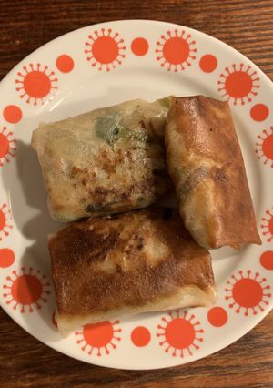 つるむらさきの春巻-レシピのメイン写真