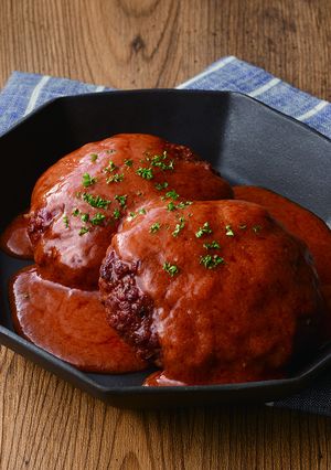 電気圧力鍋で簡単！煮込みハンバーグ-レシピのメイン写真