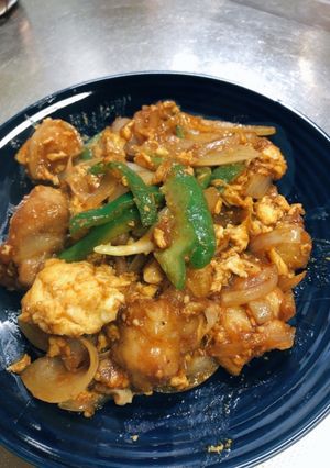 鶏もも肉の胡麻味噌炒め-レシピのメイン写真