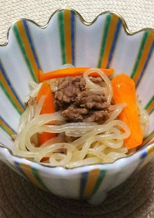 たっぷり糸こんにゃくのそぼろ炒め-レシピのメイン写真