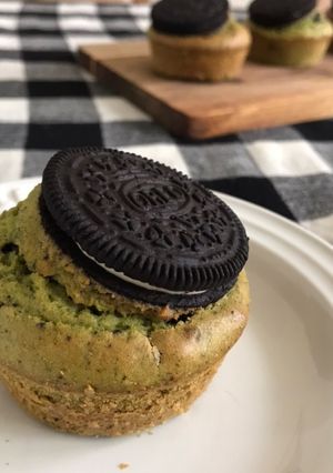 オレオとホワイトチョコの抹茶マフィン-レシピのメイン写真