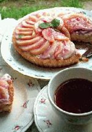 桃の香いっぱいのチーズケーキタルト-レシピのメイン写真