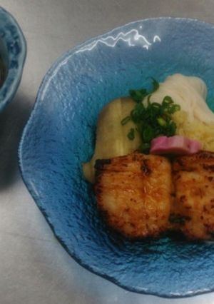 焼き茄子素麺～鱧の照り焼き添え～-レシピのメイン写真