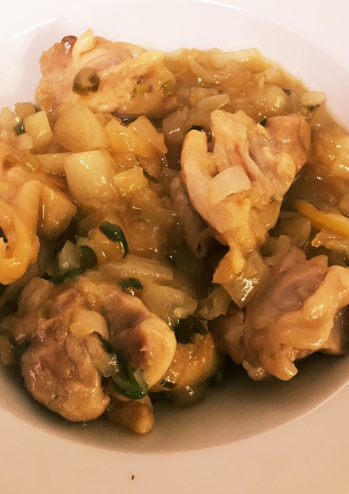 刻みらっきょうで鶏肉のとろとろ煮-レシピのメイン写真