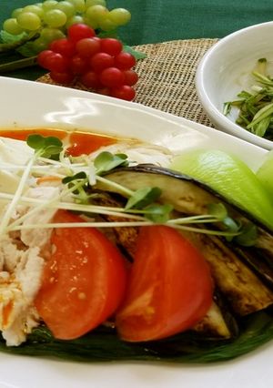冷やし坦々素麺(健康食)-レシピのメイン写真
