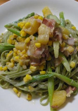 北海道がいっぱいパスタ-レシピのメイン写真