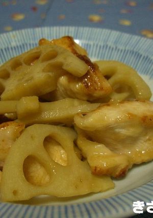 鶏胸肉とれんこんの炒め煮-レシピのメイン写真
