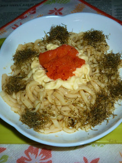 きざみめかぶ+明太マヨの冷やしうどん-レシピのメイン写真