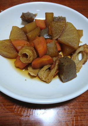 簡単☆ちくわと根菜の煮物♪-レシピのメイン写真