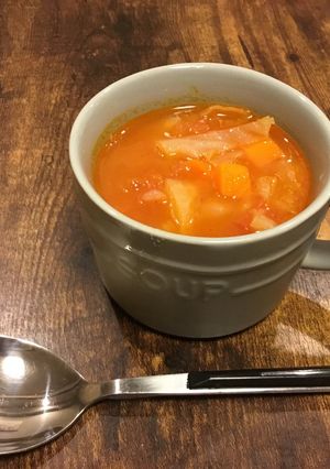 トマトと余った野菜で☆簡単ミネストローネ-レシピのメイン写真