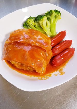 チーズinハンバーグ＊ベーコンのせ-レシピのメイン写真