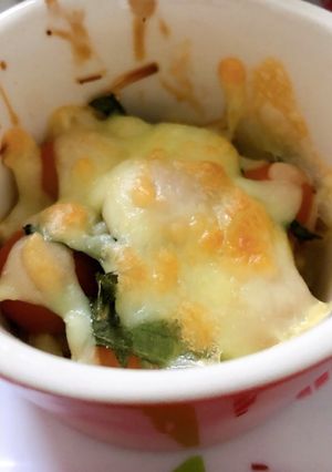 えのきとトマトの大葉チーズ焼き-レシピのメイン写真