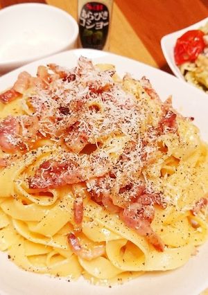 男の大盛り！ガチで作った☆カルボナーラ-レシピのメイン写真