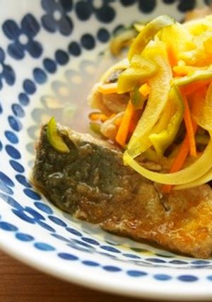 サバの野菜たっぷり！カレー風味南蛮漬け♪-レシピのメイン写真
