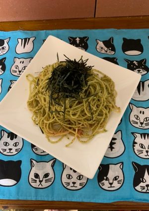 明太子の紫蘇胡麻ジェノベーゼパスタ-レシピのメイン写真