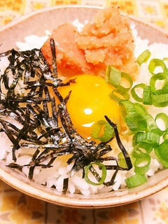 卵かけご飯に明太子♡-レシピのメイン写真