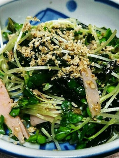 皆大好きかいわれ&ハムサラダ-レシピのメイン写真