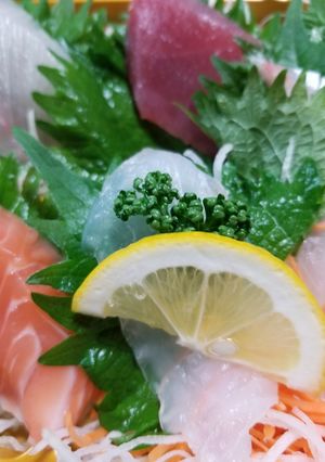 刺身の妻でカルパッチョ風-レシピのメイン写真