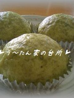 ふんわり蒸しパン~抹茶~-レシピのメイン写真