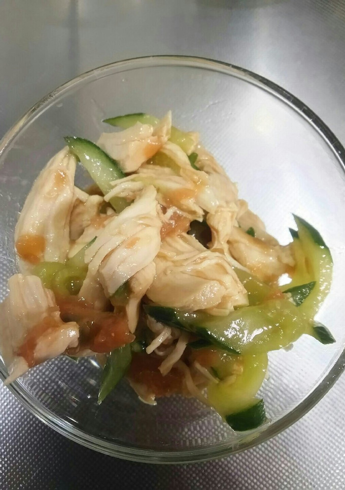 鶏ささみときゅうりの梅和え-レシピのメイン写真