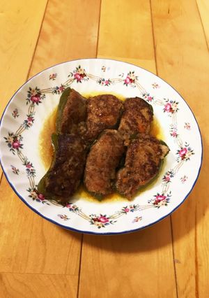 ピーマンの豚ひき肉詰め♪やわらか♪-レシピのメイン写真
