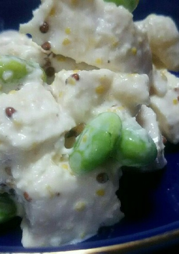 鶏むね肉と枝豆の粒マスタードマヨ和え-レシピのメイン写真