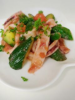 ☆イカとトマトのオリーブオイル炒め☆-レシピのメイン写真
