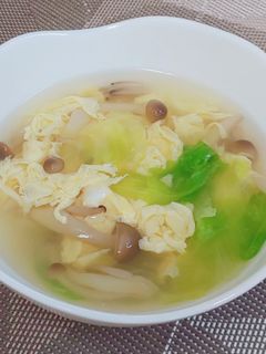 ☆たまごとレタスのスープ☆-レシピのメイン写真