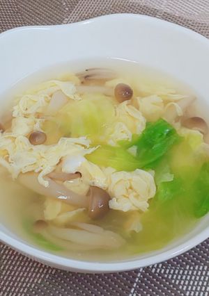 ☆たまごとレタスのスープ☆-レシピのメイン写真