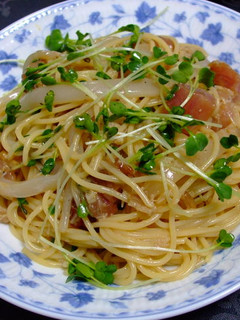 刺身で作る冷製シーフードパスタ-レシピのメイン写真
