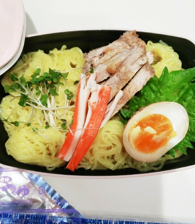 ざるラーメンお弁当-レシピのメイン写真