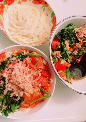 【時短簡単】夏野菜の冷静うどん-レシピのメイン写真