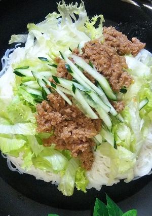 簡単ジャージャー麺風素麺-レシピのメイン写真