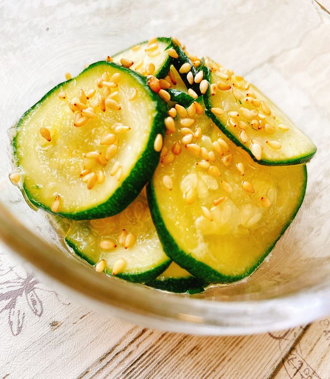 簡単副菜☆ごま油香る♪ズッキーニのナムル by 野菜ソムリエmiwa