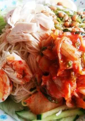 素麺で♡腸活冷麵-レシピのメイン写真