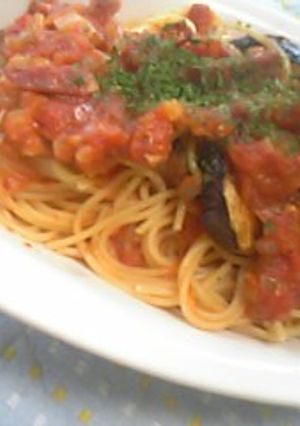 手作りトマトソースのパスタ-レシピのメイン写真