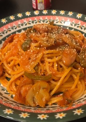 ケチャップたっぷり　まろやかナポリタン-レシピのメイン写真