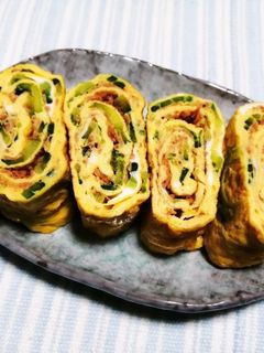 ゴーヤとアミエビの玉子焼き-レシピのメイン写真