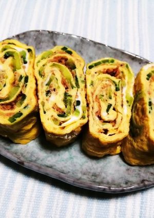 ゴーヤとアミエビの玉子焼き-レシピのメイン写真