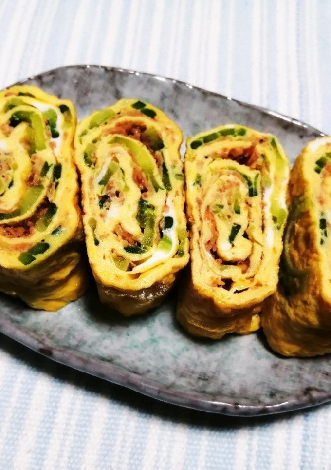 ゴーヤとアミエビの玉子焼き-レシピのメイン写真