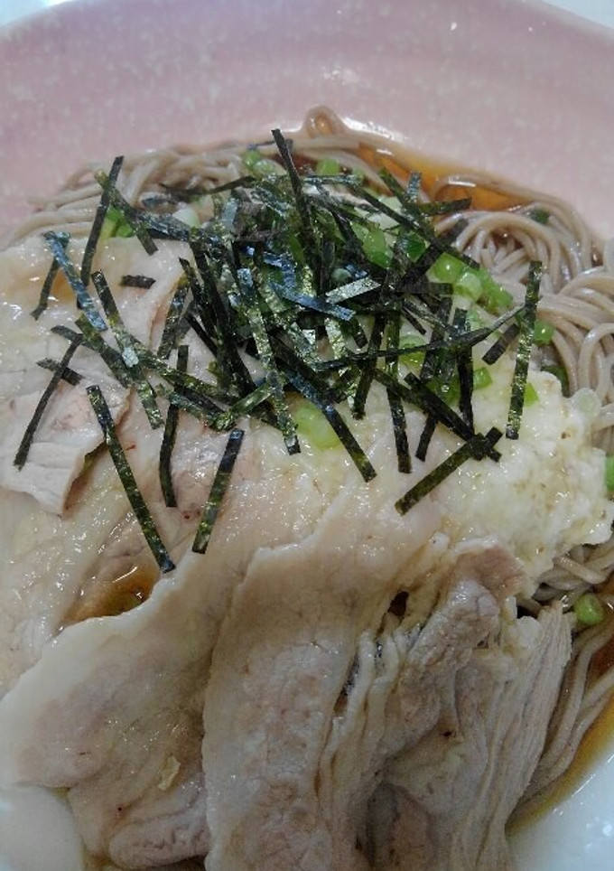 おいしい♪冷やし豚しゃぶとろろそば-レシピのメイン写真