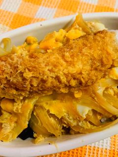 懐かしい味♡エビフライ丼-レシピのメイン写真