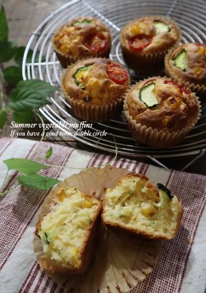 夏野菜で作る！HMお食事マフィン-レシピのメイン写真