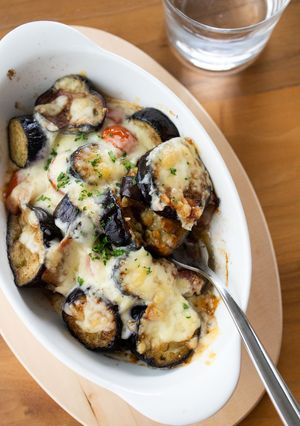 『なすとミニトマトのチーズ焼き』-レシピのメイン写真