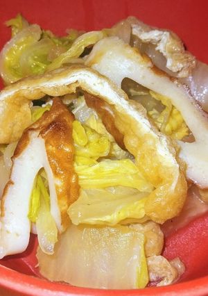 白菜の煮浸し☆油揚げ☆ちくわ入り-レシピのメイン写真