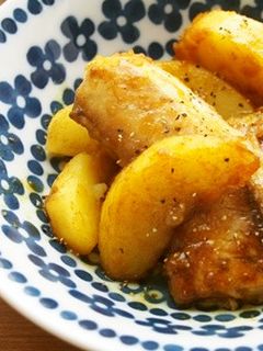 ブリとじゃが芋のカレー粉照り焼き!-レシピのメイン写真
