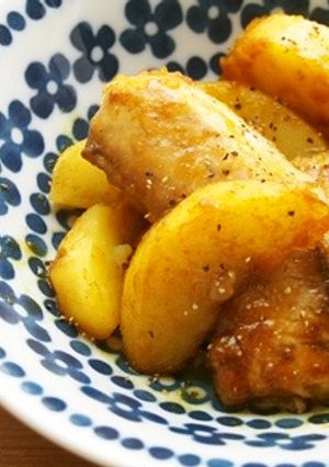 ブリとじゃが芋のカレー粉照り焼き！-レシピのメイン写真