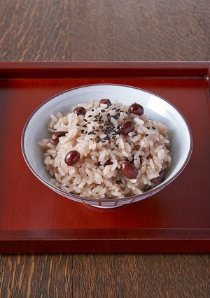 土鍋付き電子レンジで炊く「赤飯」-レシピのメイン写真